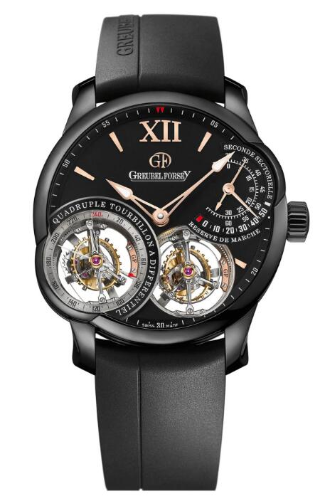 Greubel Forsey Quadruple Tourbillon Titanium Black replica watch